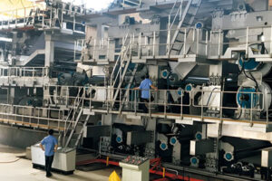 Automatic duplex board paper production line