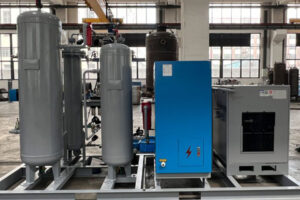 Integrated pry mounted nitrogen generator production plant