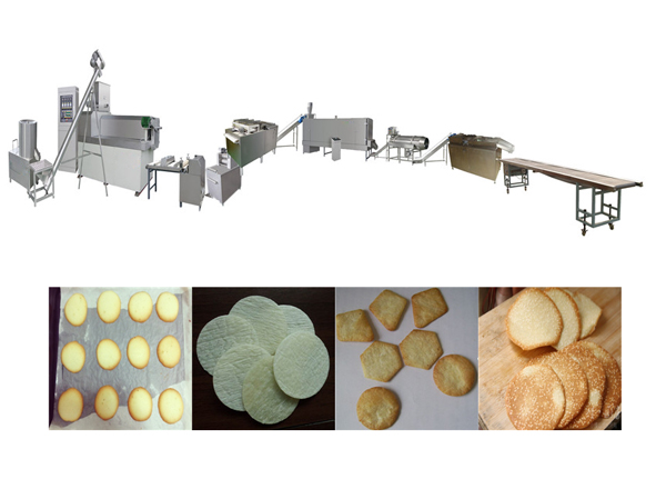 Manufacturer of thin crispy cake production line