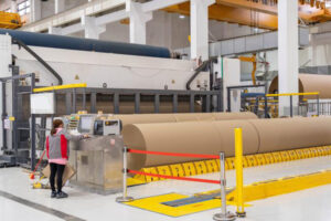 Automatic wood making paper production line