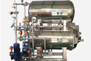Continuous water bath sterilization machine