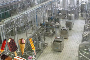 Fully automatic ice cream production line