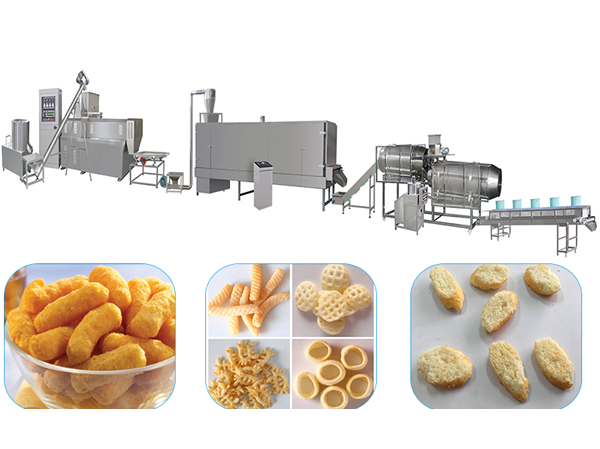 Manufacturer of 3D Fried puffed food production line